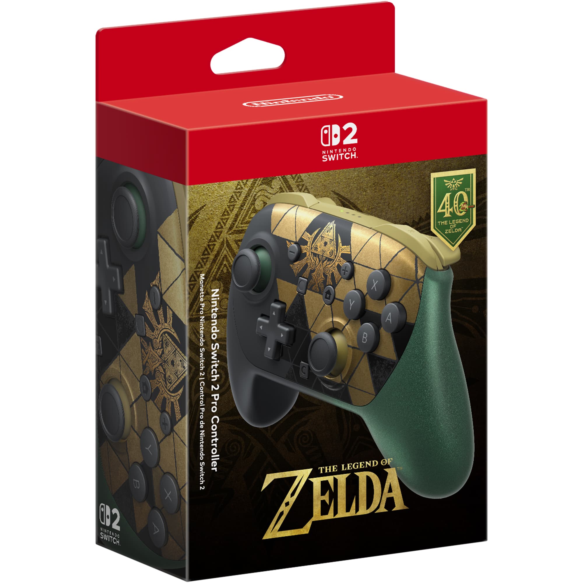 Nintendo Switch™ 2 Pro Controller The Legend of Zelda™ – 40th